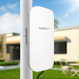 AC1200 Extensor WiFi para exteriores resistente a la intemperie, amplificador WiFi y amplificador de señal, extensor WiFi para exteriores de largo alcance, repetidor WiFi de doble banda de hasta 1200