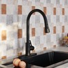 Black Kitchen Sink Faucets with Pull Down Sprayer, Single Handle