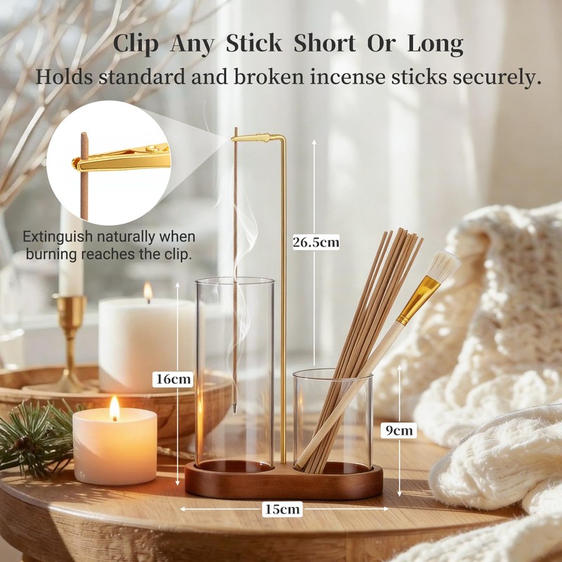 Norvy 2 in 1 Incense Holder for Sticks,Burner Holder with