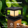 Mlambert 8 Pack Solar Post Lights, 4x4 6x6 Wooden Vinyl