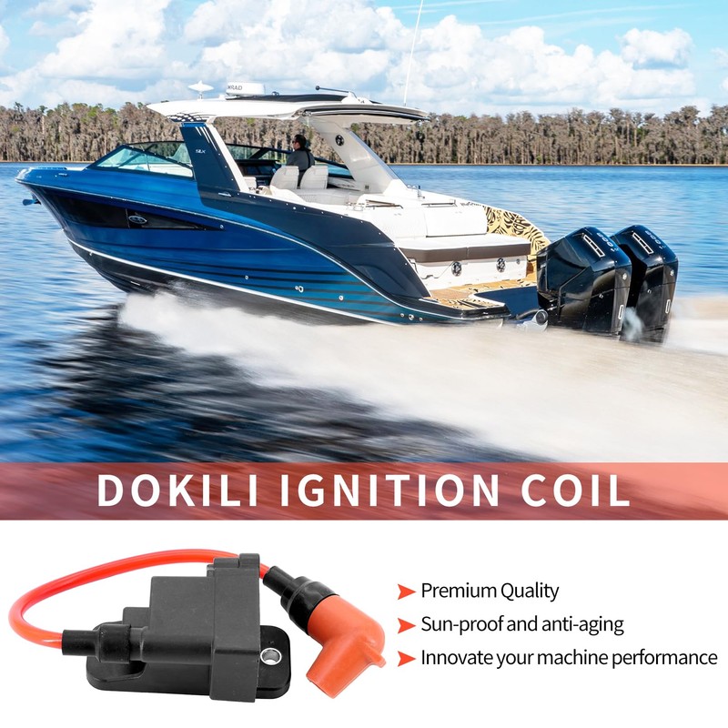 Dokili Outboard Ignition Coil CDM Module 114-7509 827509T7 827509A10 for