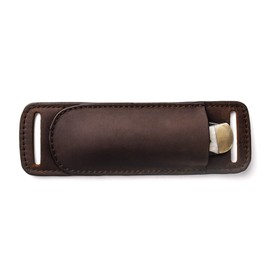 Gentlestache Leather Knife Sheaths for Belt, Knife Holster, Pocket Knife Sheath, EDC Leather Sheath for Folding Knife Carrier Darkbrown