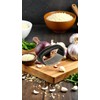 Pro-Grade Stainless Steel Garlic Chopper & Crusher Squeezer - Compact