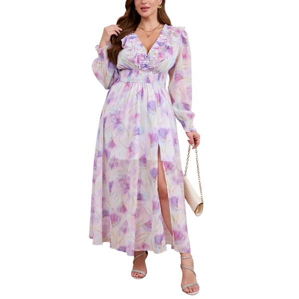 EYWOL Plus Size Garden Party Dresses for Women:Wedding Guest Dresses