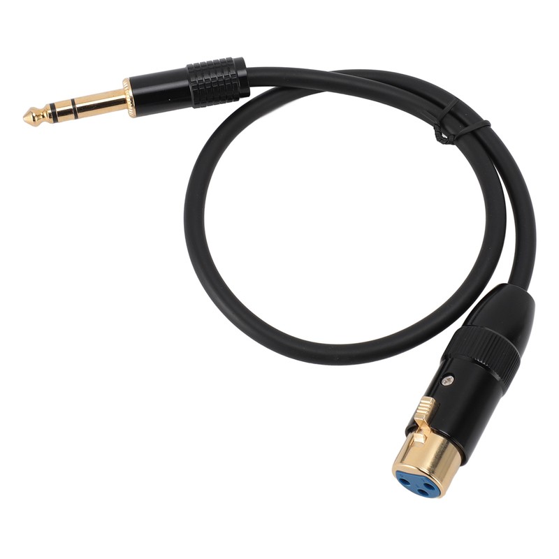 XLR to 6.35mm Cable Female to Male Gold Plated XLR