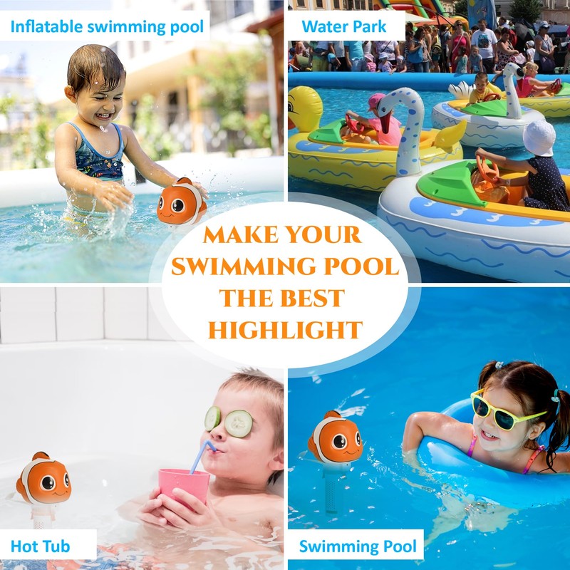 MKLZ Chlorine Floater, Small Floating Pool Chlorine Dispenser for 1