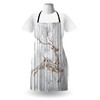 ABAKUHAUS Deer Apron, Xmas Animal Rustic, Unisex Kitchen Bib Apron