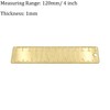 1Pcs 12cm Straight Brass Ruler, 120mm /4 Inches Metric Dual