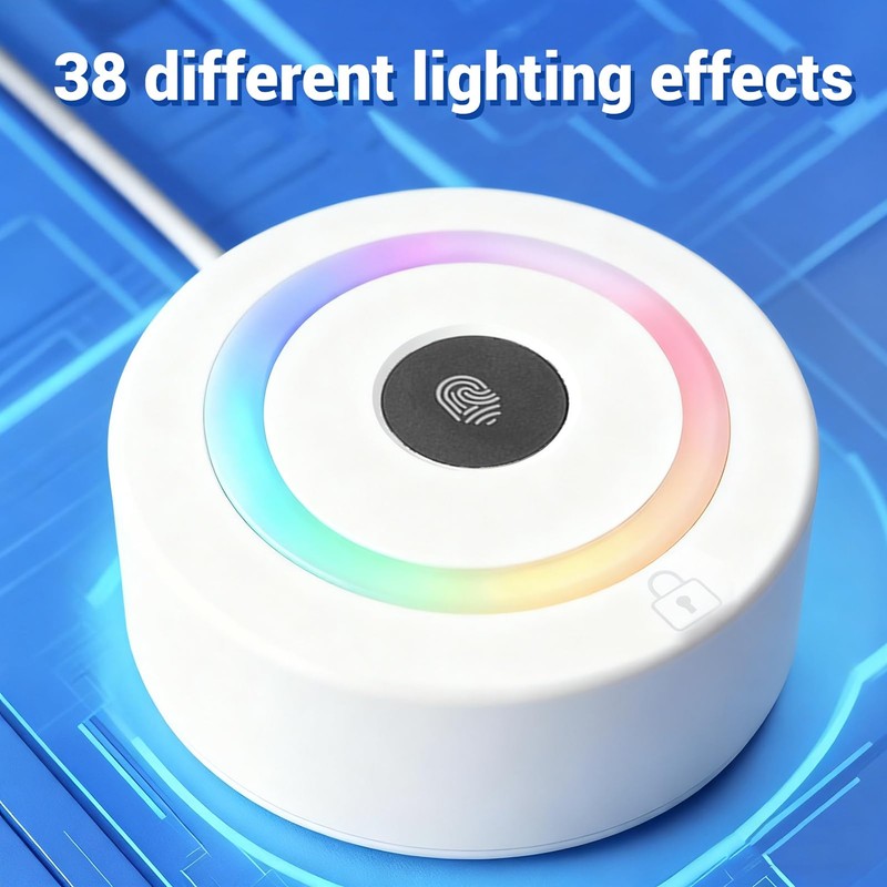 VBESTLIFE USB Fingerprint Scanner for Wins 10/11, Wins Hello Support,