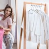 RAINBERG 10 Pack Metal Magic Hangers Space Saving Hangers Closet
