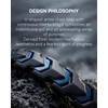 Men's Magnetic Bracelets, Stainless Steel Bracelet for Men-Black Blue Matte