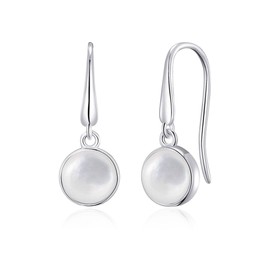 Philip Jones Mother of Pearl Drop Earrings with Quote Card