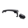 8Pcs Front Rear Left Right Exterior Black Door Handle Set
