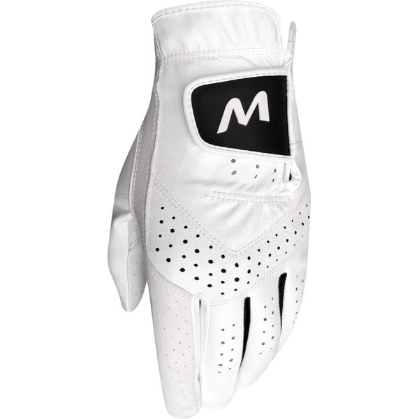 Majek Golf Mens Pro Tour White Cabretta Leather Golf Gloves