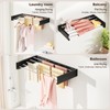 Vasunray Wall Mounted Clothes Drying Rack Folding Indoor, Foldable Laundry