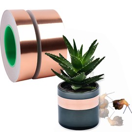 KR. LIF Copper Tape for Slugs, Garden, Soldering, Shielding 2 Inch x 66 FT Copper Foil Tape with Conductive Adhesive for Stained Glass, Electrical Repair