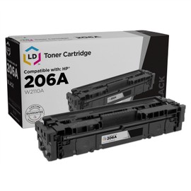 LD Products Compatible Toner Cartridge Replacement for HP 206A 206X W2110A W2110X (Black) for HP Color Pro M283fdw M255dw MFP M283cdw M282nw M283 M255 Printer Ink