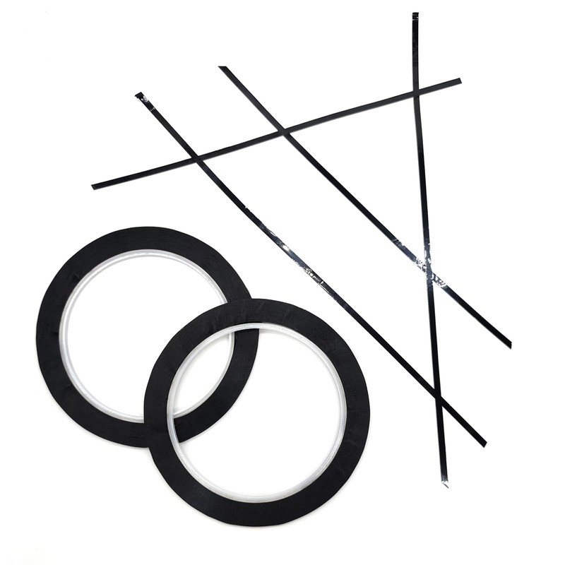 Medsuo 3 Rolls of Black Whiteboard Grid Marking Tapes 3