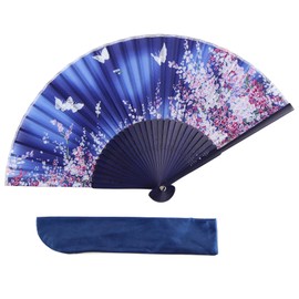 TOuWA Men's Ladies' Folding Fan, Bamboo Ribs, Japanese Pattern, Lightweight, Japanese Souvenirs, Festivals, Fireworks Displays, New Year's Parties, Recitals, Yukata, Kimono, Japanese Accessories