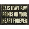 Primitives by Kathy Box Sign, 4 by 3-Inch, Cats Paw