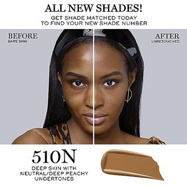 Lanc?me Lanc?me Teint Idole Ultra Wear Buildable Full Coverage Foundation - Longwear & Waterproof - Natural Matte Finish - 510N (Deep Skin with Neutral/Deep Peachy Undertones), 1 Fl Oz