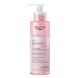 Eucerin Anti-Pigment Gel Limpiador Facial 200ml Exfoliante Gentil Anti Manchas. Reduccin de manchas oscuras, unifica el tono natural ideal para todo  
