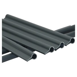 Noor Premium Slide/Stripes, charcoal