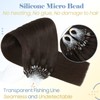 SLEEKALON Micro Loop Hair Extension Human Hair Micro Beads Hair