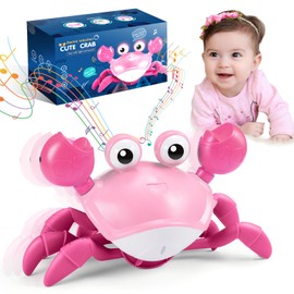 Adeokay Crab Baby Toy from 6 7 8 9 10 Months, Toy 1 2 3 Years Children's Toy from 1-3 Years Boy Gift for Children Tummy Time Toys Crawling Toy Baby