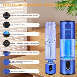 RTNCSAKEE Hydrogen-Water-Generator Hydrogen Rich Water Bottle Generator h2 Electrolysis Water for Home and Fitness Daily Drinking,5000ppb, zbfc2 BUE