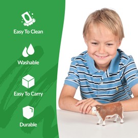 Big Country Toys Hereford Bull - 1:20 Scale - Hand Painted - Farm Toys - Farm Animal Toys