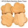 Bamboo Mosaic Coasters, Blank Craft Pads for DIY Mosaic Projects,