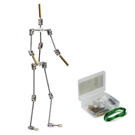 DIY Studio Stop Motion Armature Kits 11" | Metal Puppet Figure for Character Design Creation | Not-Ready Studio Armature Kits Very Easy to Assemble for Stop Motion Animation or Just Fun | 280 mm Tall