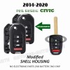 KeylessAutoParts 2x for Honda Civic 2014-2020 Modified Flip Remote Key