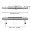 Asidrama 10 Pack 3.75 Inch(96mm) Brushed Satin Nickel Kitchen Cabinet