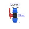 ExcInter 20/25/32mm PE Pipe Tee Quick Connector Stop Tap Valve