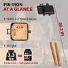 Mountain Pie Maker Cast Iron, Campfire Pie Iron, Hobo Pie