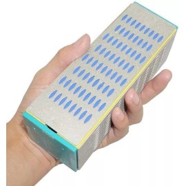SATC 4 Sides Diamond Sharpening Hone Whetstone Stone Block Knife Tool Knife Sharpener