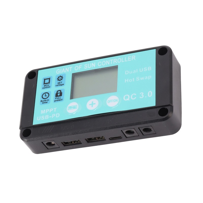 Solar Charge Controller Dual USB Output Fast Charging Solar Panel