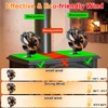 VODA 6 Blades Wood Stove Fan Heat Powered Fans with