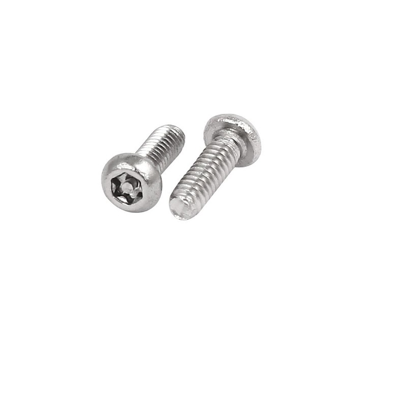 uxcell M2x6mm 304 Stainless Steel Button Head Torx Security Machine