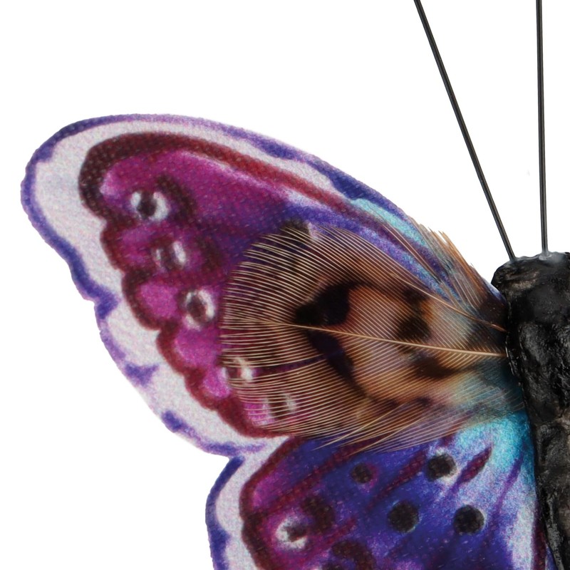 COM-FOUR® 12 x Butterfly for Decoration - Artificial Flutter Animals