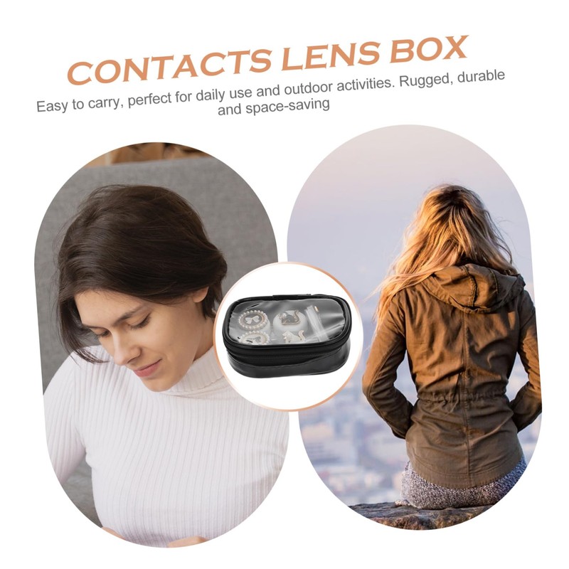 Baluue 1 Set Eye Contacts Lens Case Container Contacts Lens