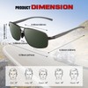 Sunier Sunglasses Mens Polarised,Ultralight Al-Mg Mens Shades with Spring Hinges,UV400