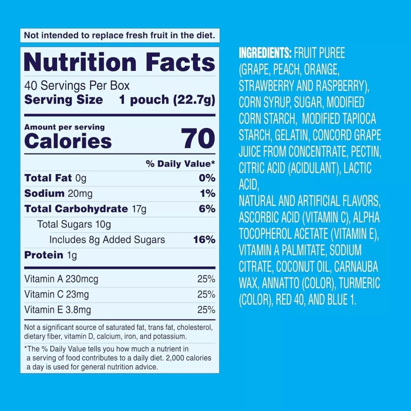 Welch's Fruit Snacks, Mixed Fruit, Bulk Pack, Individual Single Serve