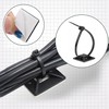 Voyzdx 100 Piezas Bridas Plastico,Juego Soportes de Cables Autoadhesivo,Brida,Base Autoadhesiva,150
