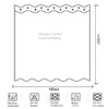goodbath Extra Long Shower Curtain 200cm drop,Ocean Beach Seaside Sunset