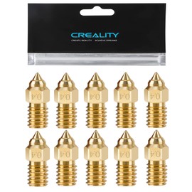10PCS Brass 0.4mm Nozzles for Ender 3 V3 SE, Ender 5 S1, 3D Printer Parts High Speed M6 0.4mm Nozzles Kit for Ender 3 V3 SE, Ender 5 S1, Ender 7, Spider 1.0 Hotend