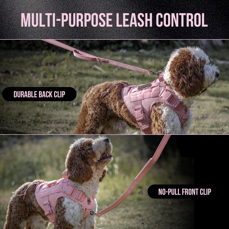 Tactical Dog Harness With Handle, Military Vest for Large Medium