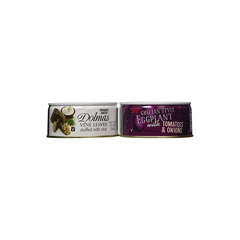 Trader Joe's Greek Bundle - Dolmas Vine Leaves Stuffed with